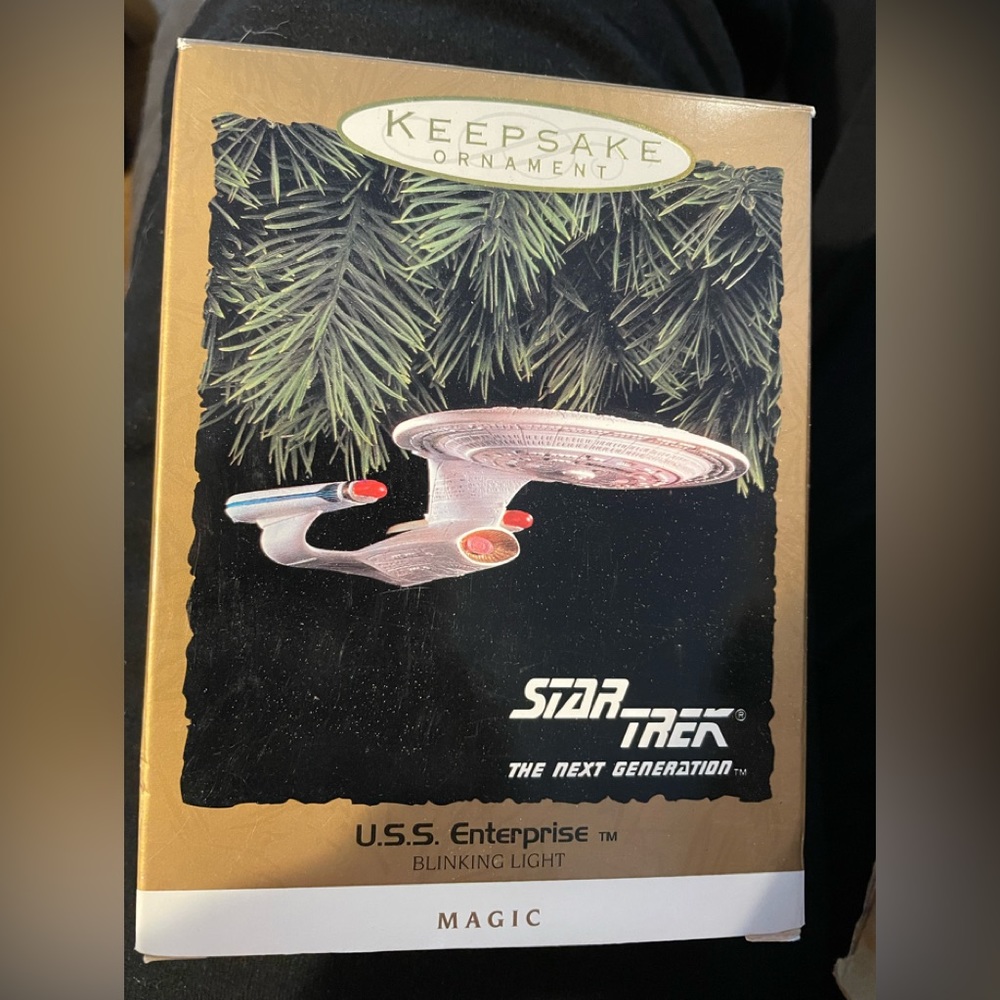 Vintage ‘93 Hallmark Star Trek The Next Generation U.S.S. Enterprise Ornament